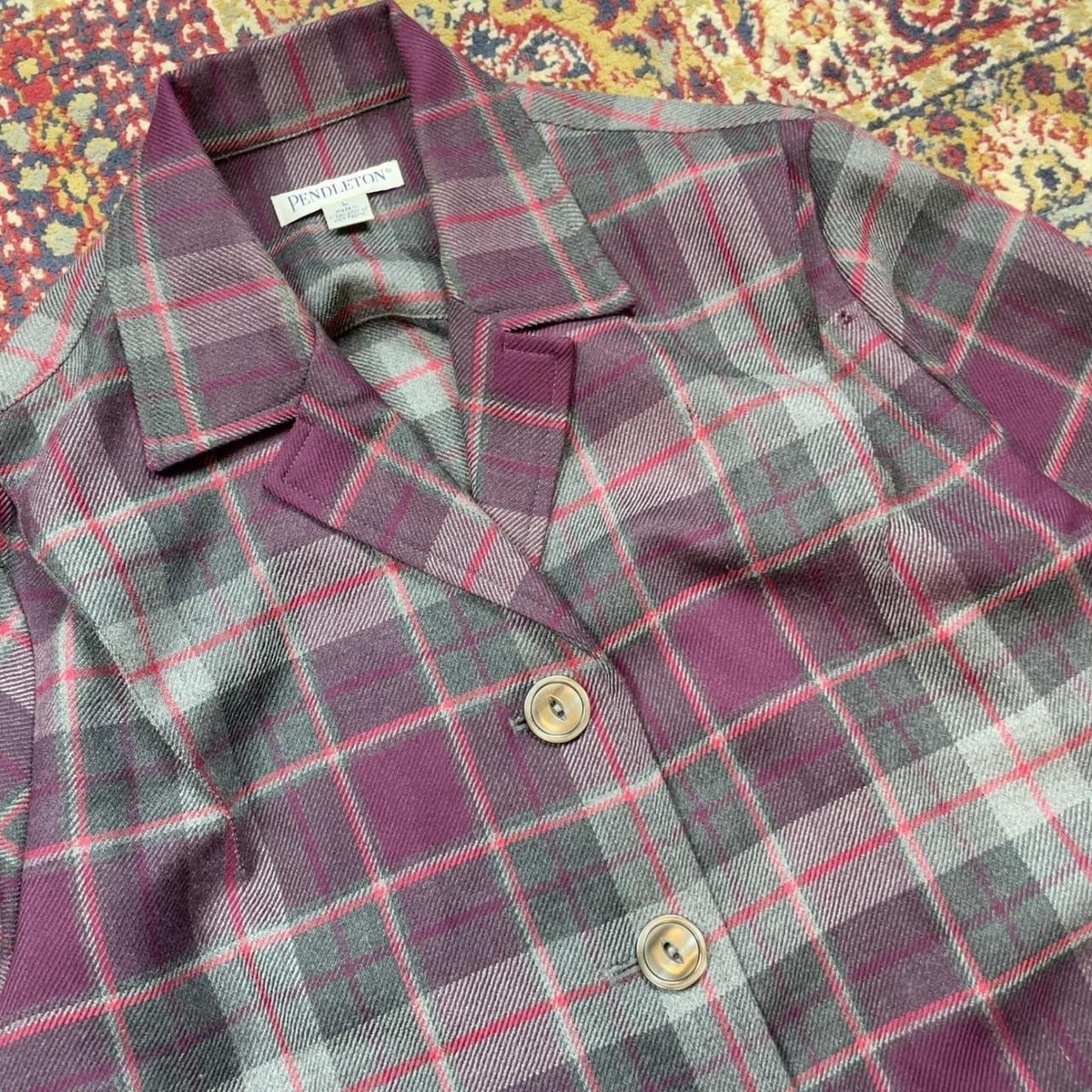 Pendleton Women's Lightweight Jacket - Purple/Gre… - image 2