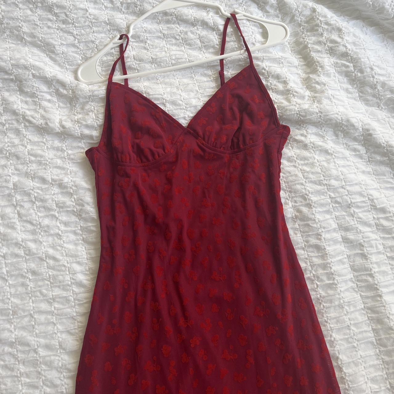Motel Women's Red Dress | Depop