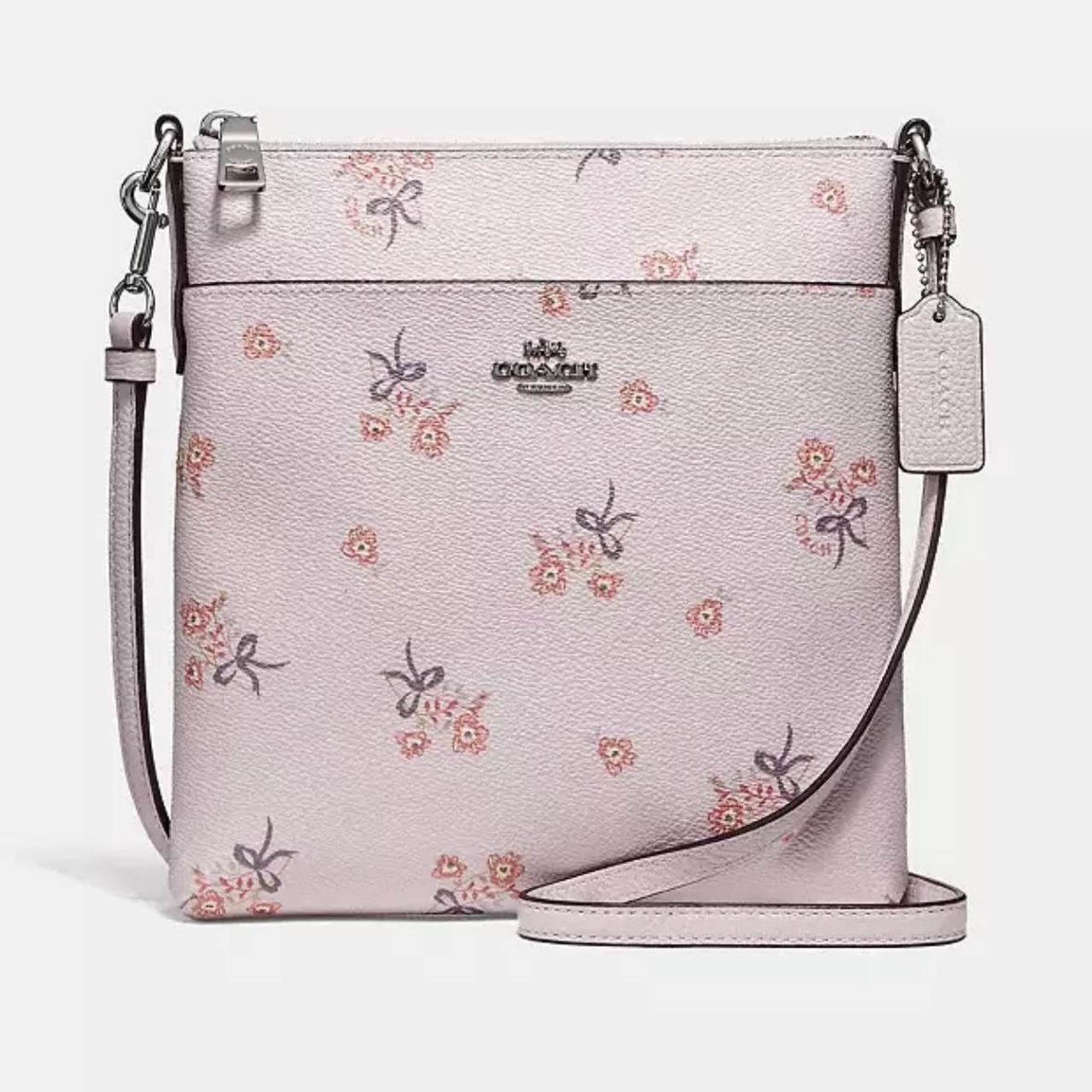Coach Kitt Messenger Crossbody with Floral Bow... - Depop