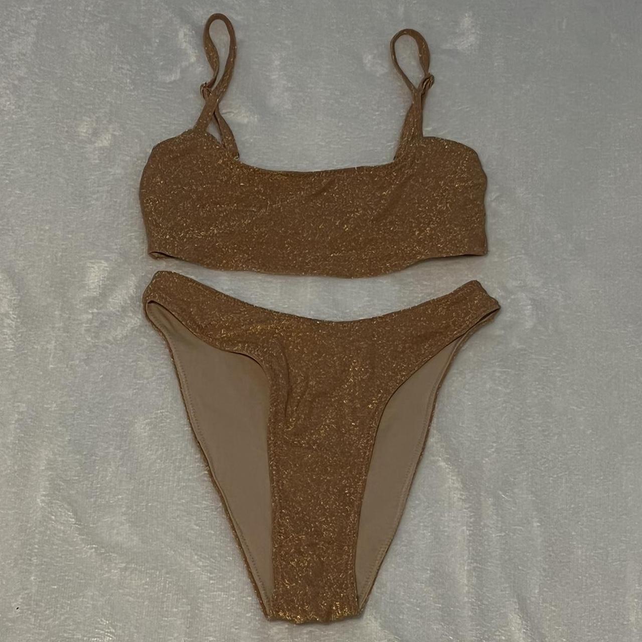 Oh Polly Women S Gold Bikinis And Tankini Sets Depop