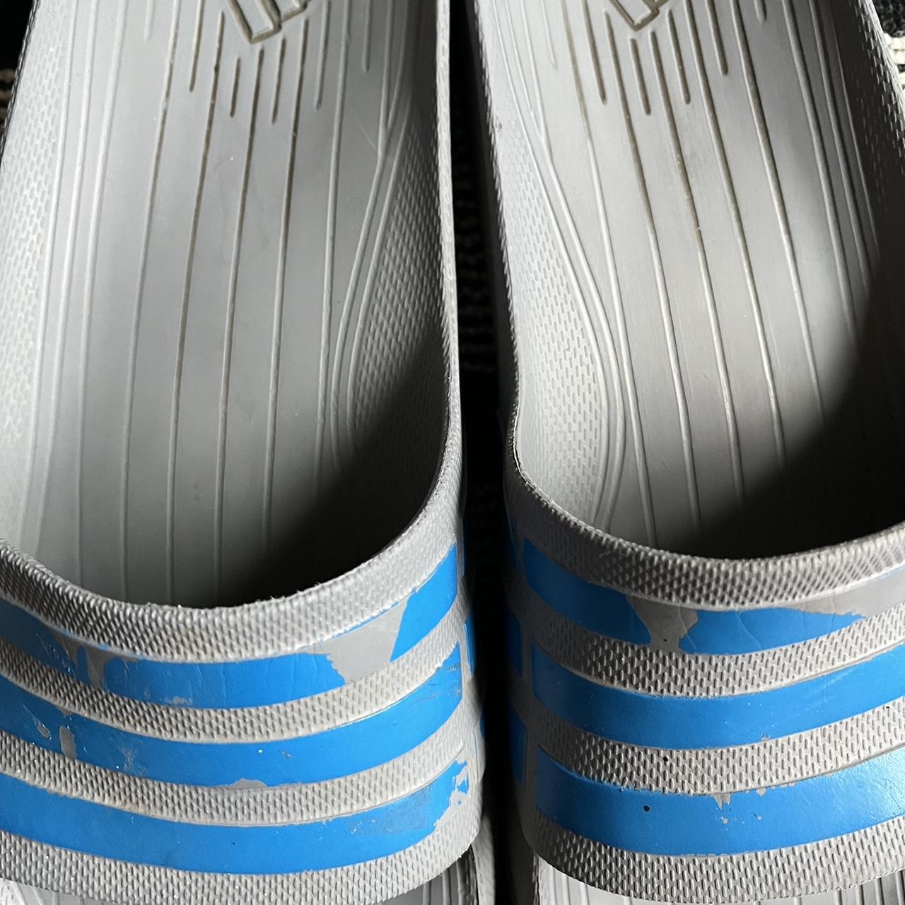 mens grey adidas sliders