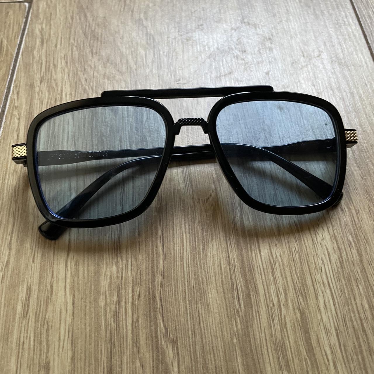 blue tint glasses Depop