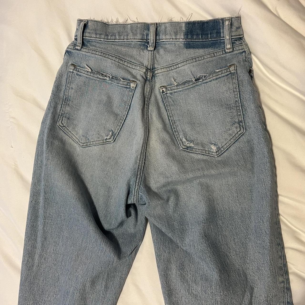 Abercrombie Curve Love 90s Ultra High Rise Straight... - Depop