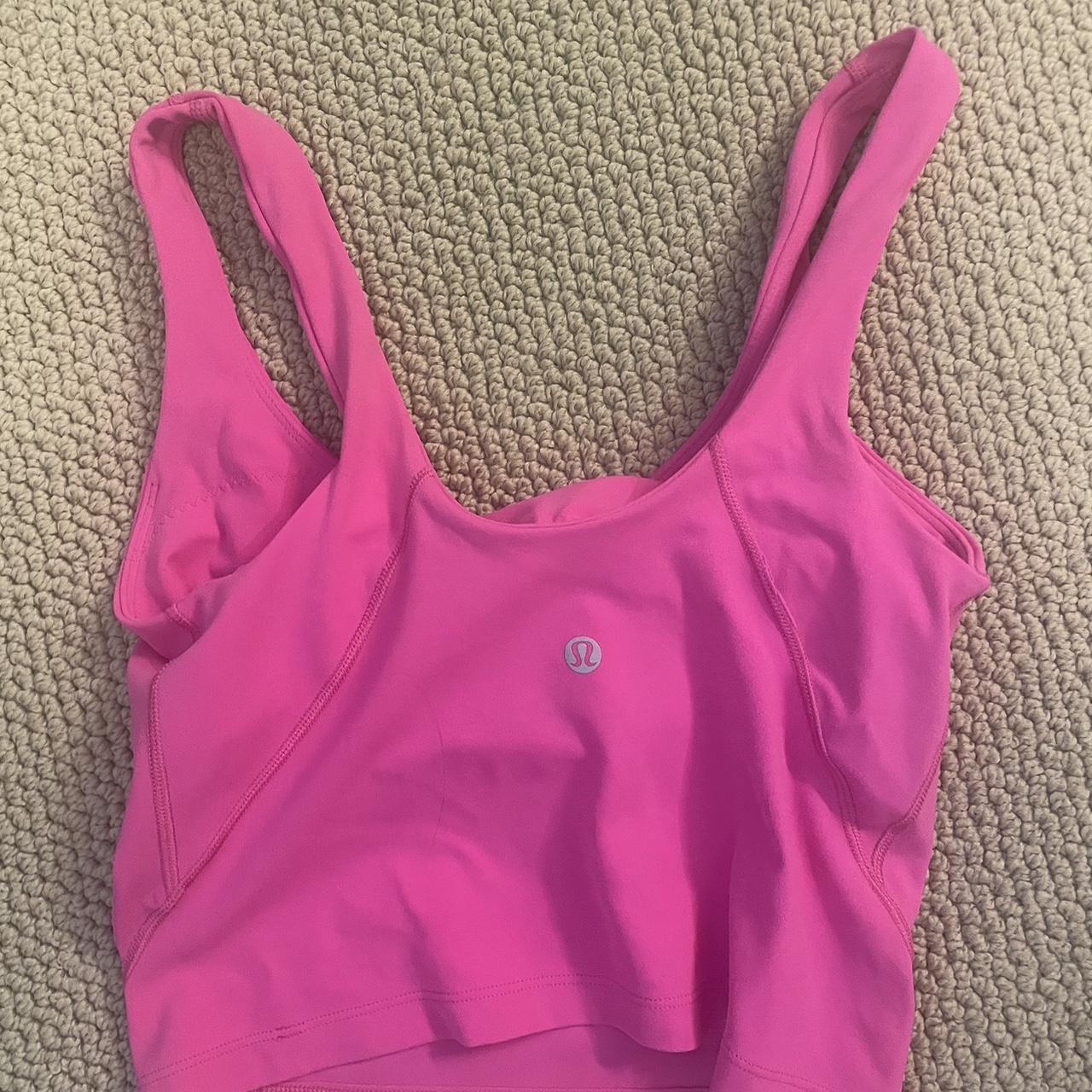 Sonic pink align tank size 4 TRADES ONLY! do not - Depop