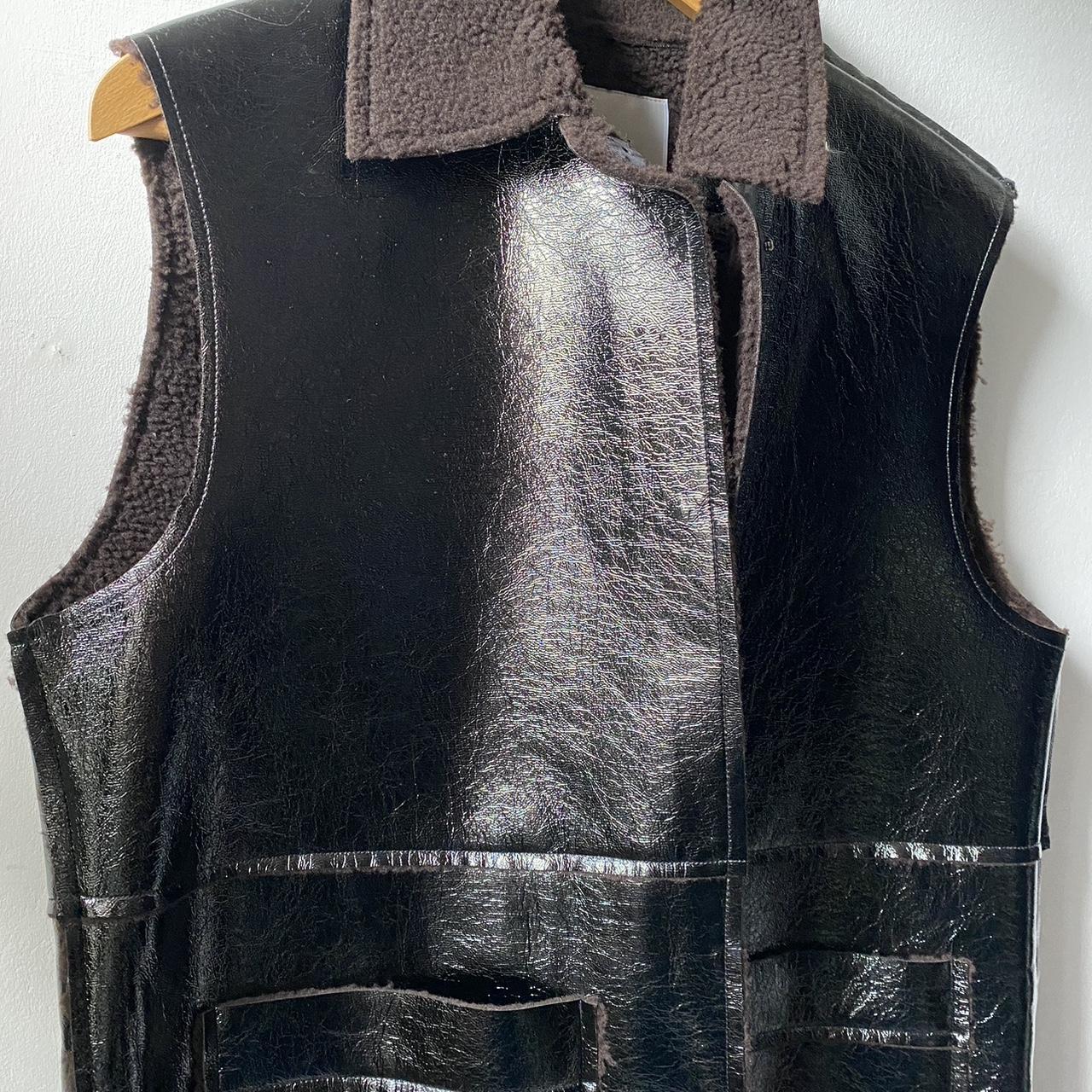 Black long line waistcoat by ICHI Brand new with