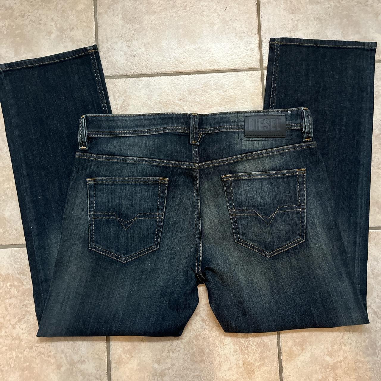 DEADSTOCK DIESIL INDUSTRY STRAIGHT CUT JEANS SIZE:... - Depop