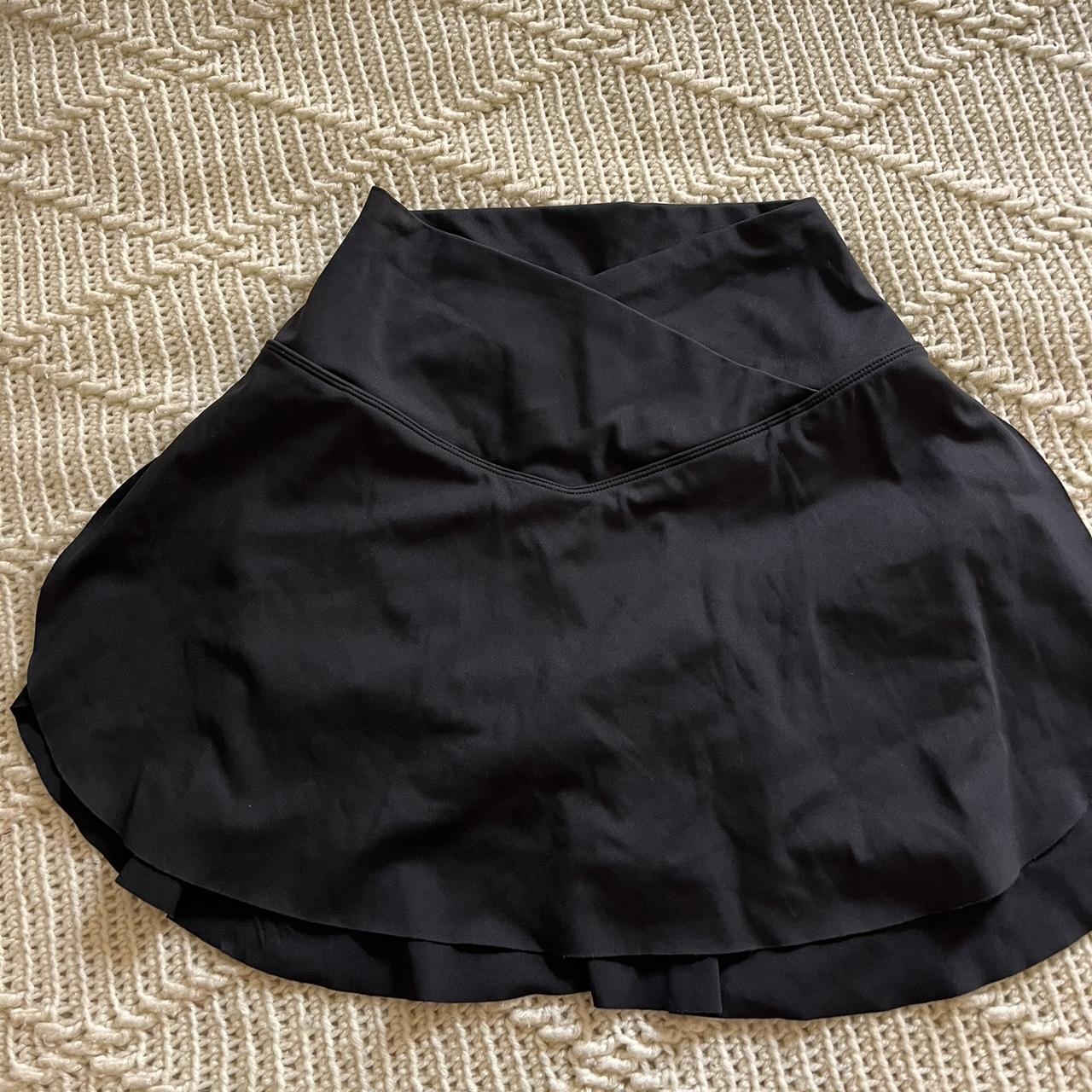 cutest black athletic skirt from halara with... - Depop