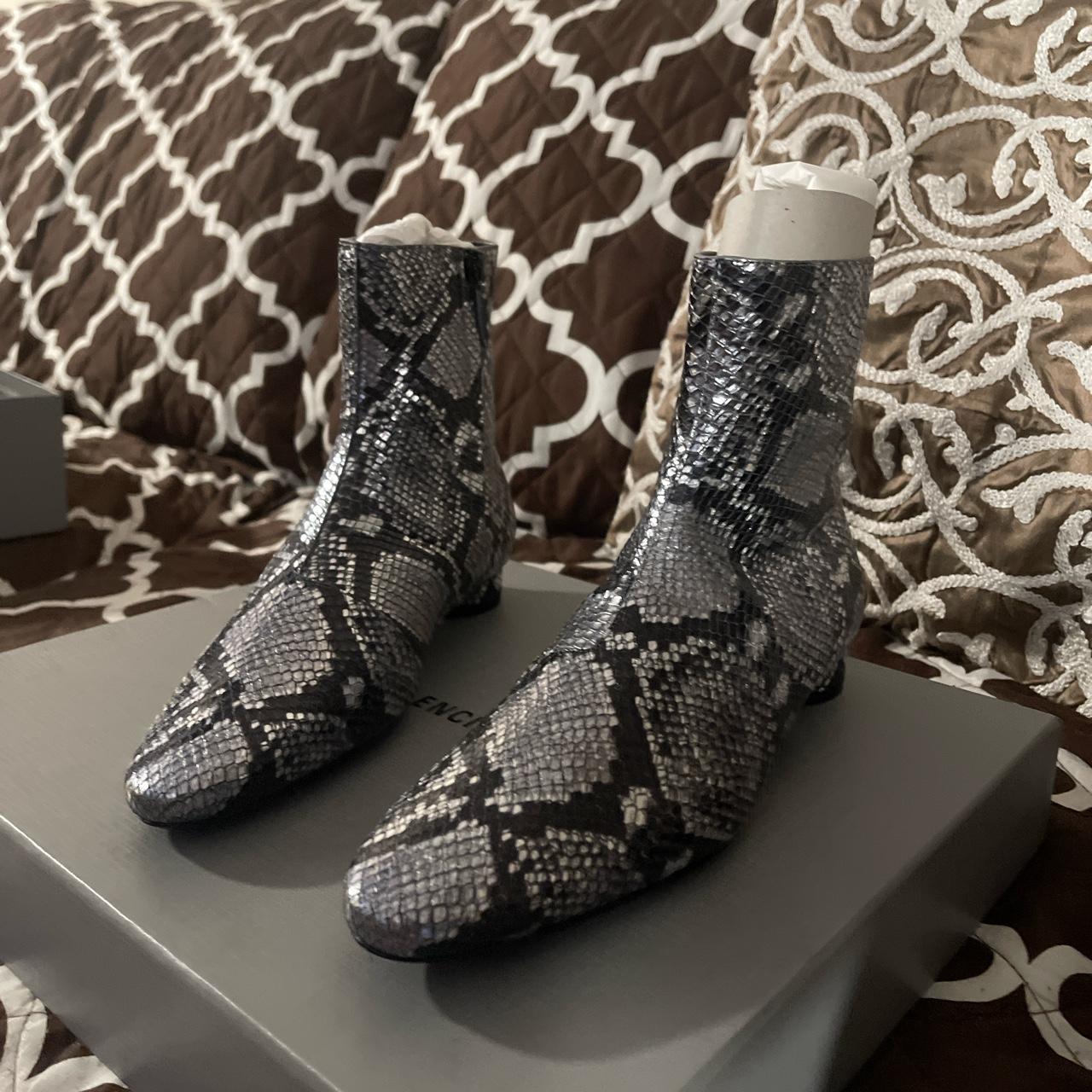 Balenciaga snakeskin boots hotsell