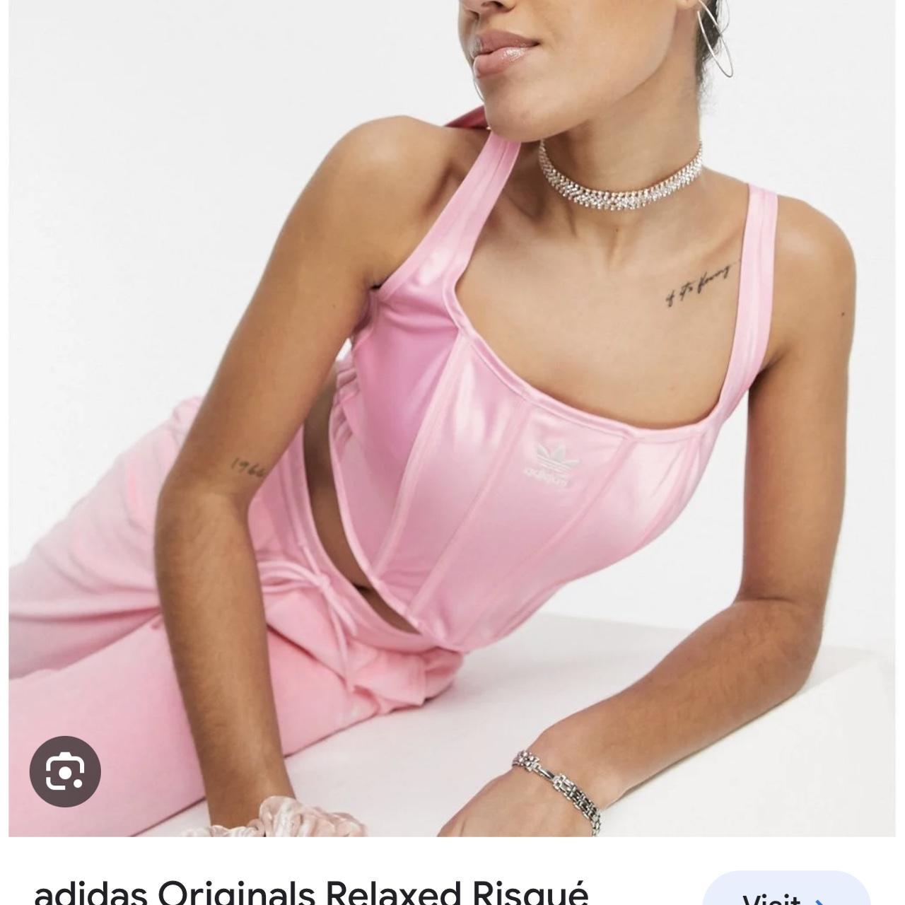 Adidas Corset pink top Never worn with tags | Depop