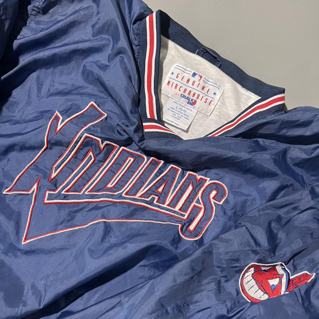 Vintage Cleveland Indians Chalk Line Jacket Size L