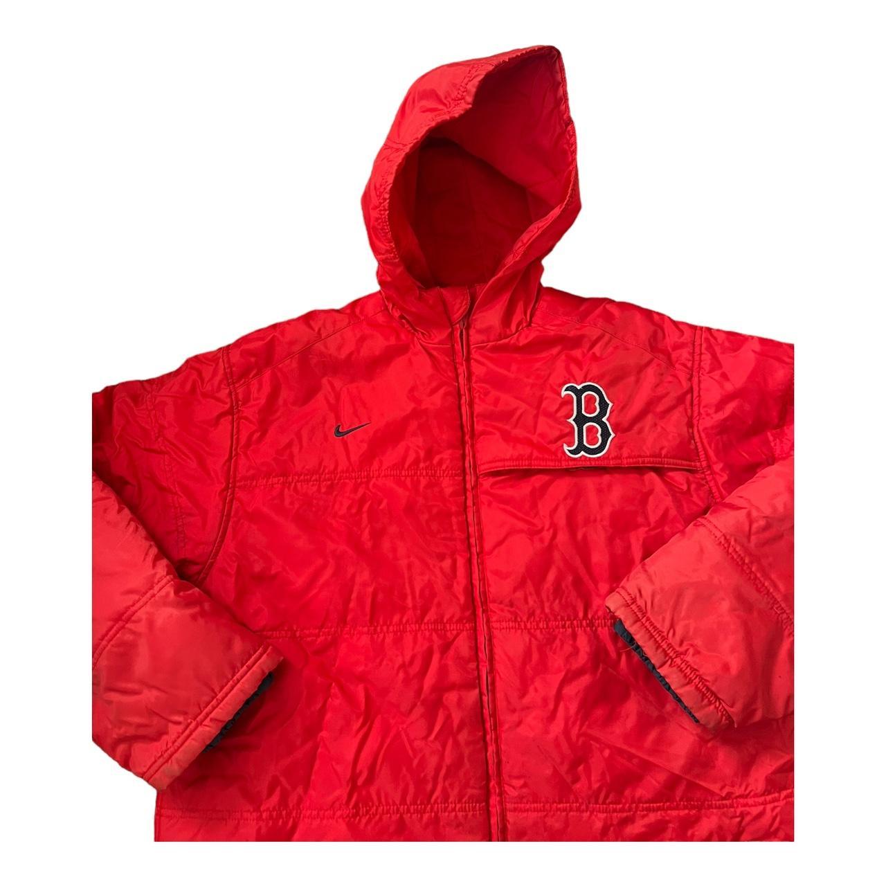 Vintage Nike Boston Red Sox Puffer Jacket Full Zip... - Depop