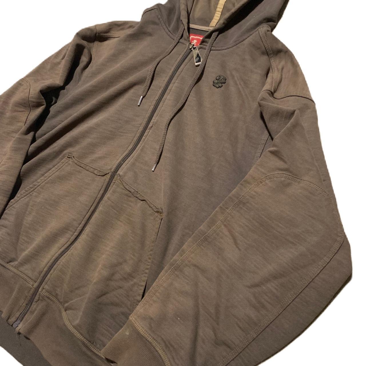 Izod Men's Green Hoodie Depop