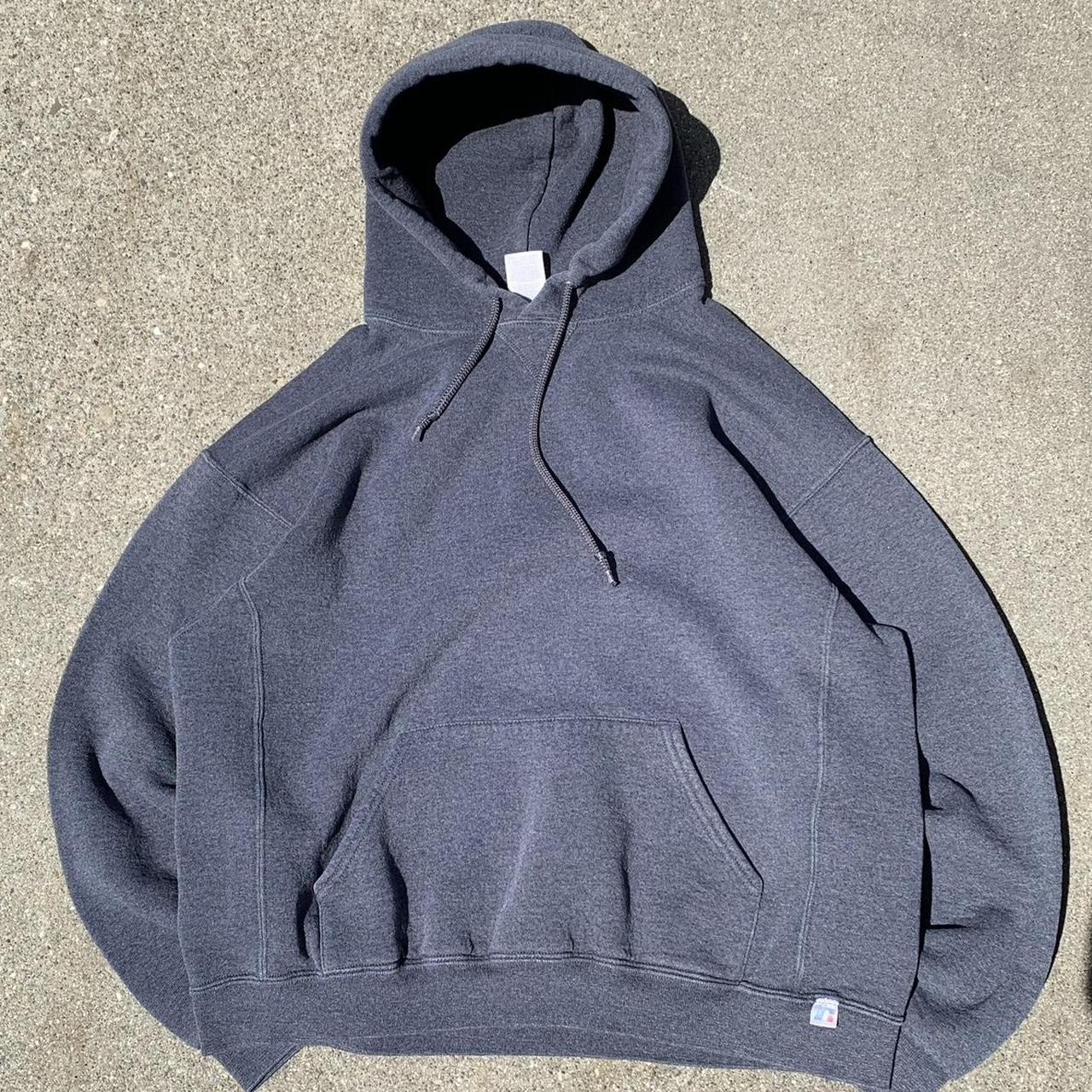 Russell Athletic Men's Grey Hoodie | Depop