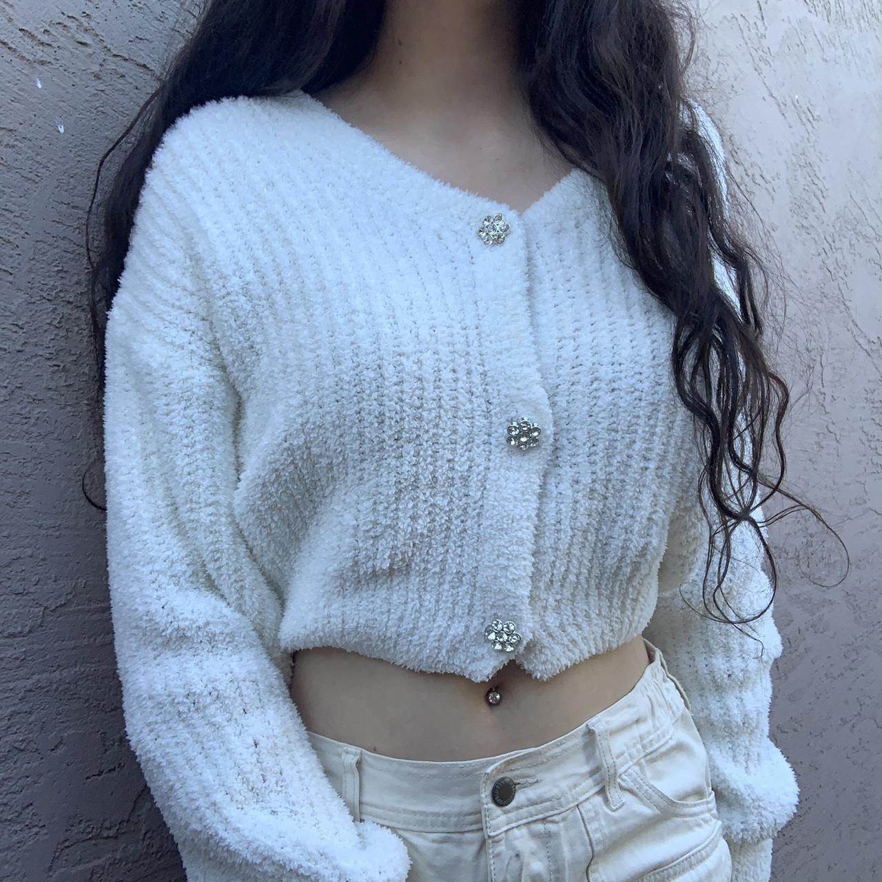 Almost Famous Women's White Jumper | Depop