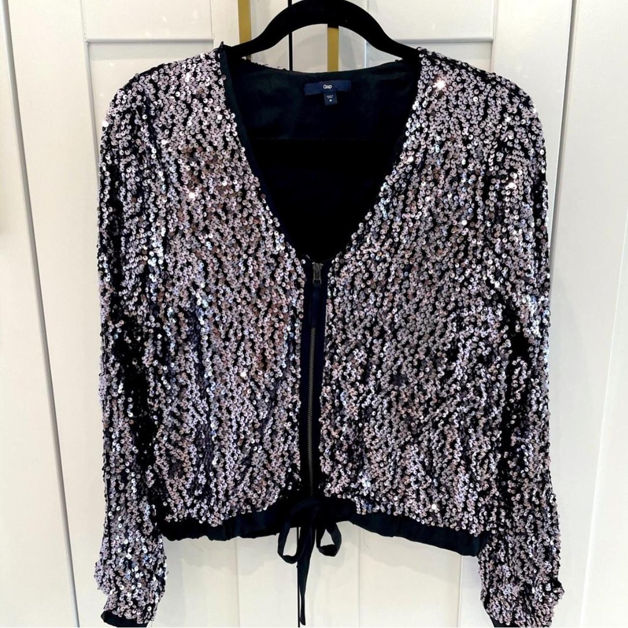 Gap sequin bomber jacket online