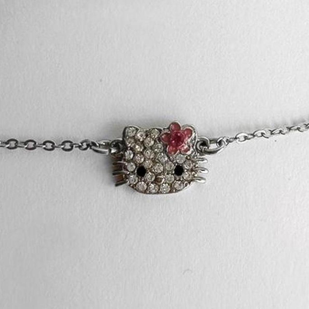 Authentic Hello Kitty Sanrio anklet Silver ... - Depop