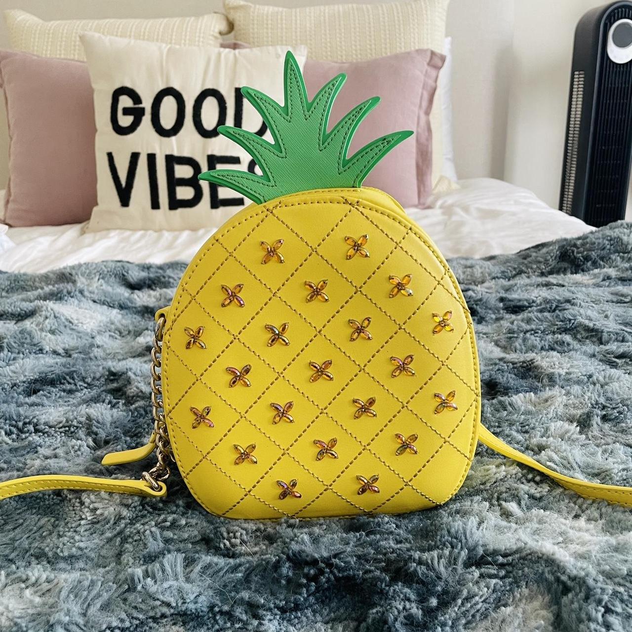 Kate Spade How Refreshing Pineapple Coin Purse Bag Pouch Yellow Cute  Limelight X | eBay