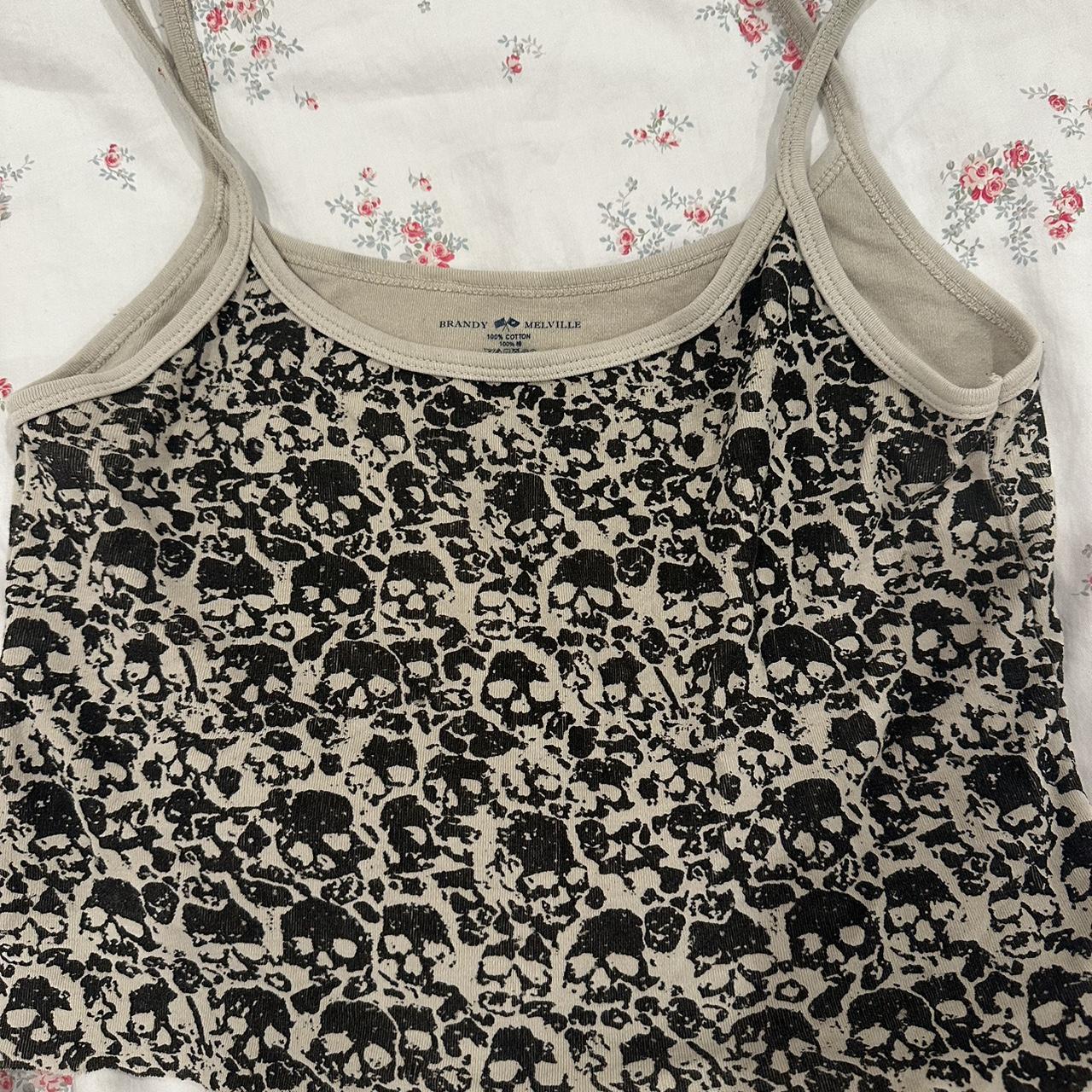 brandy skull tank Depop