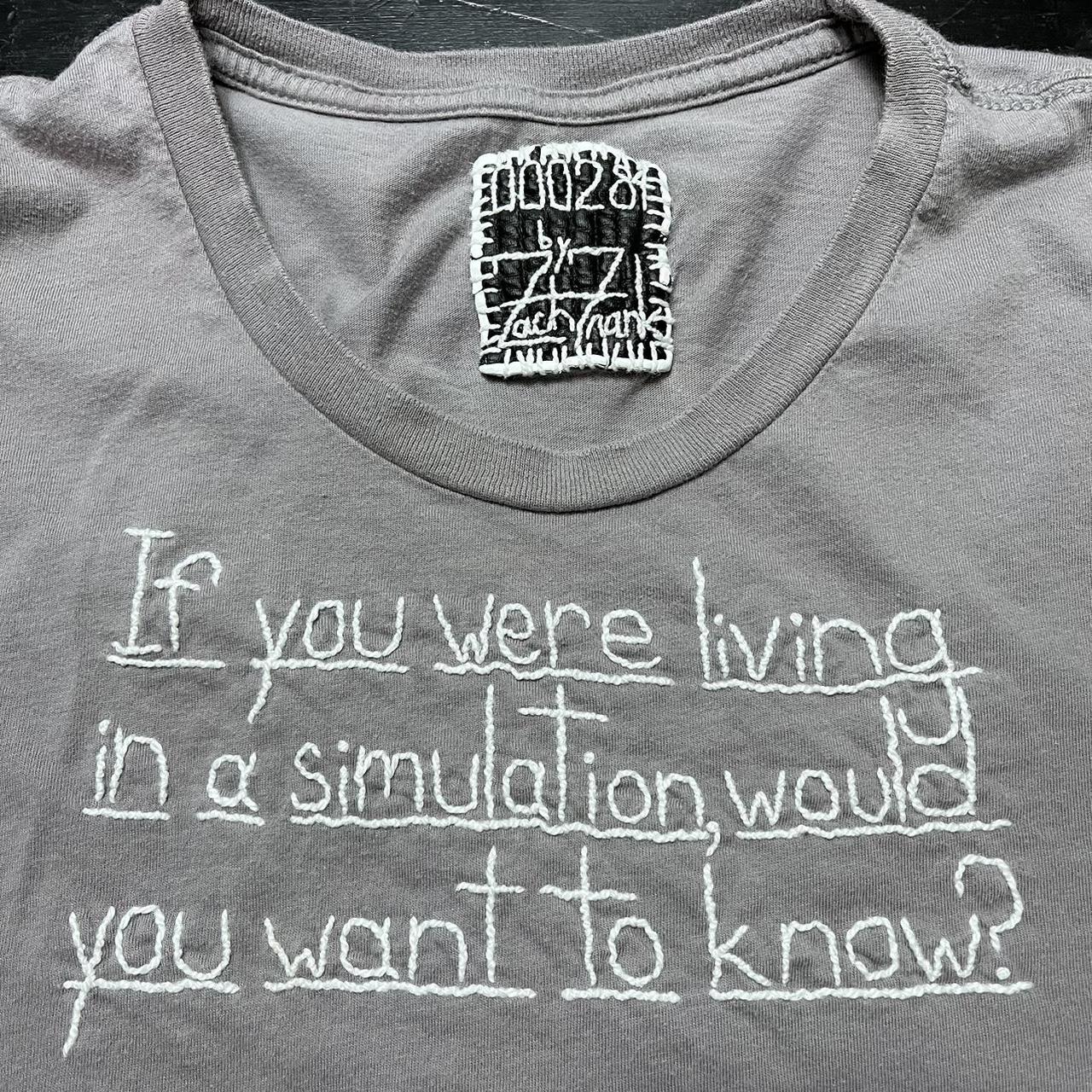 000575 - One of a Kind Original T-Shirt [L] “HAHAHAHAHAHA — One of a Kind  by Zach Frank