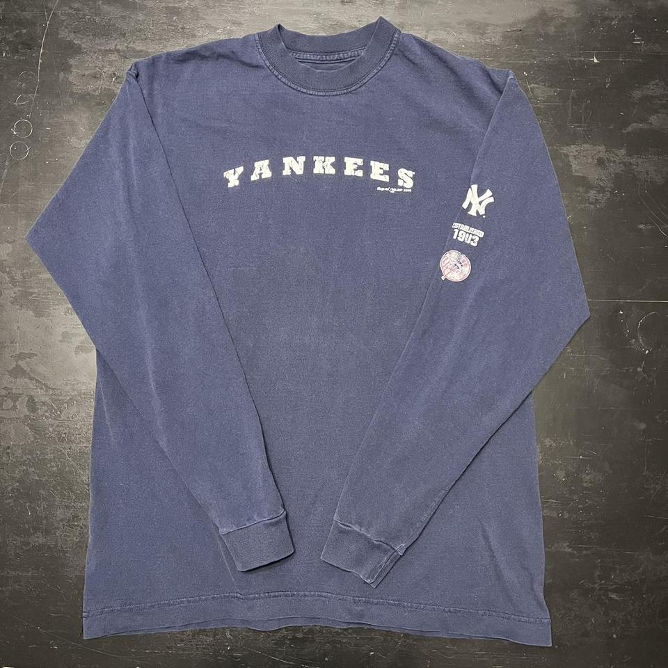 Vintage 2000s New York Yankees Raglan Half Sleeve - Depop