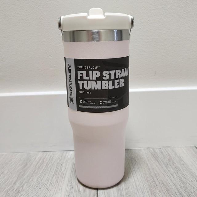 Stanley 30 oz Stainless Steel IceFlow Flip Straw - Depop