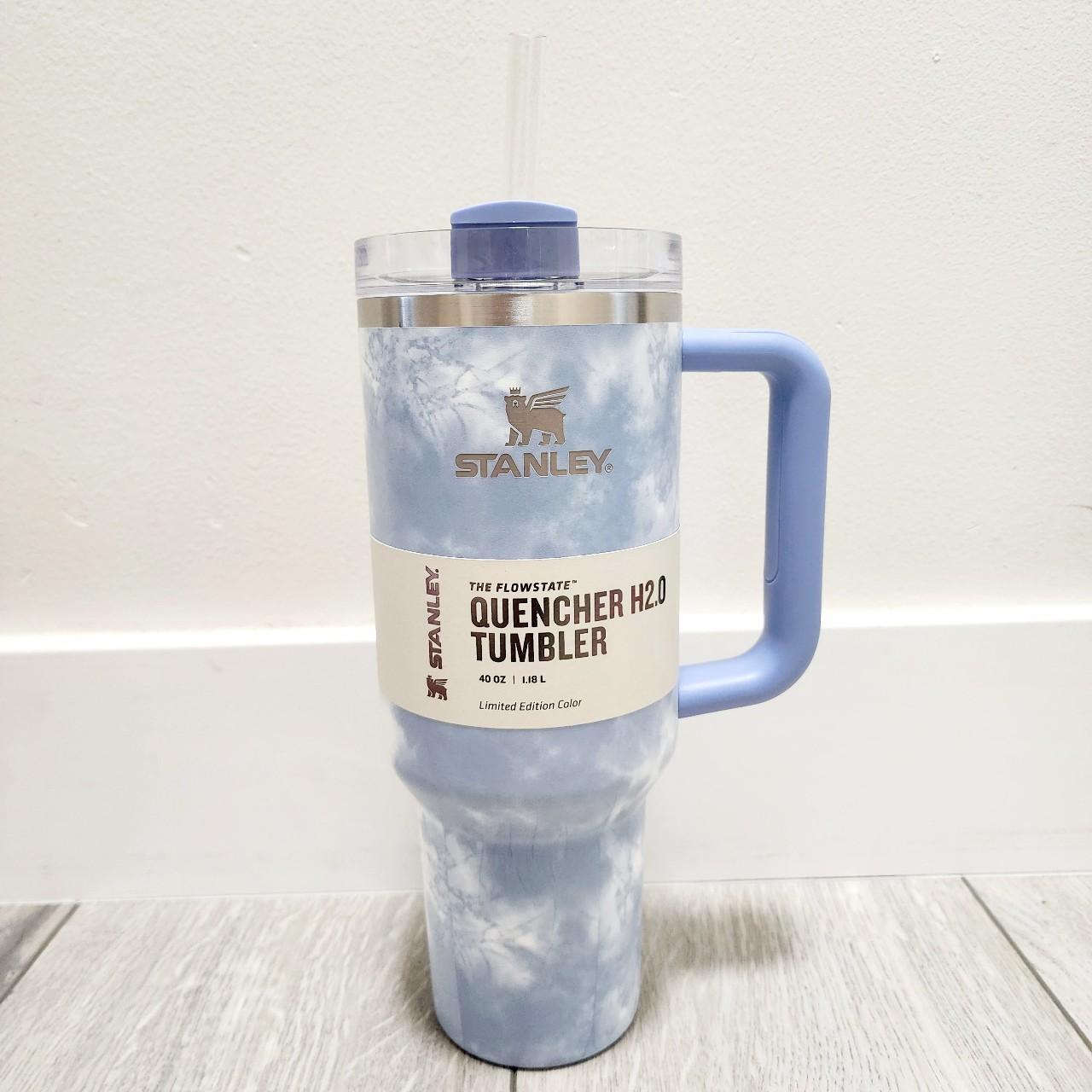Stanley The Quencher H2.0 FlowState Tumbler Limited Edition Color | 40 oz - Wisteria Tye-Dye, White
