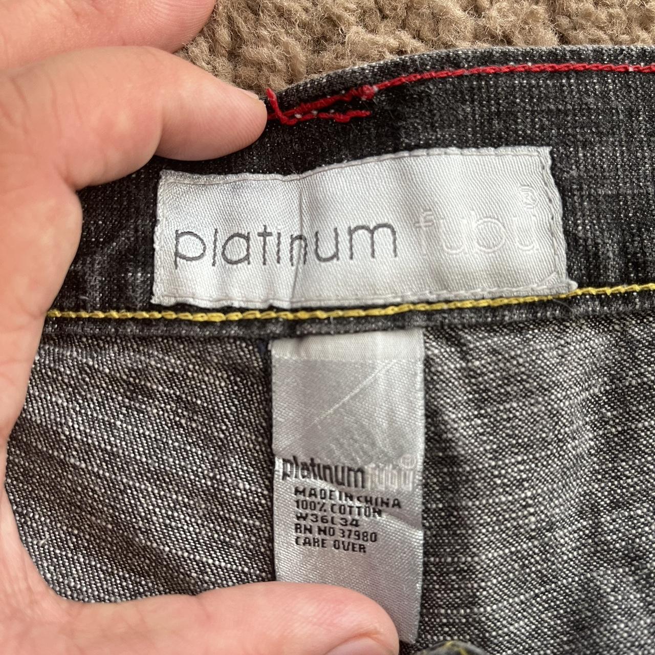 platinum fubu デニム　w36 L34 Platinum Fubu Harlem Globetrotters Patch Jeans W36 | Depop
