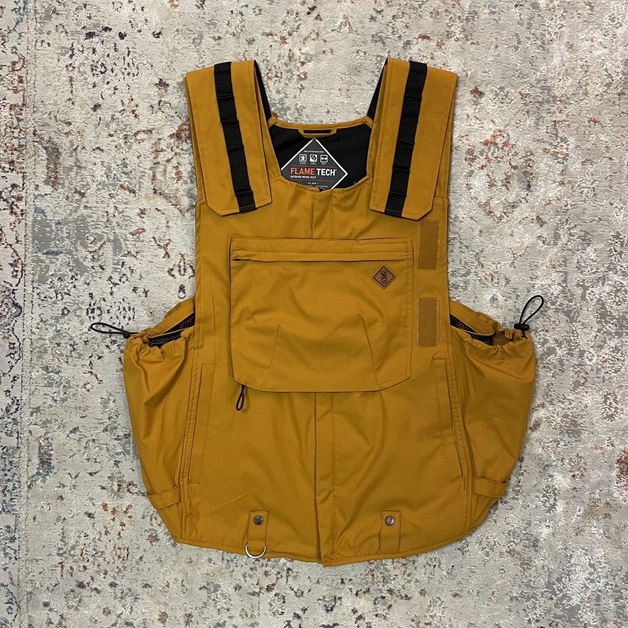 Fieldcore Flametech Utility Vest colour tan Depop