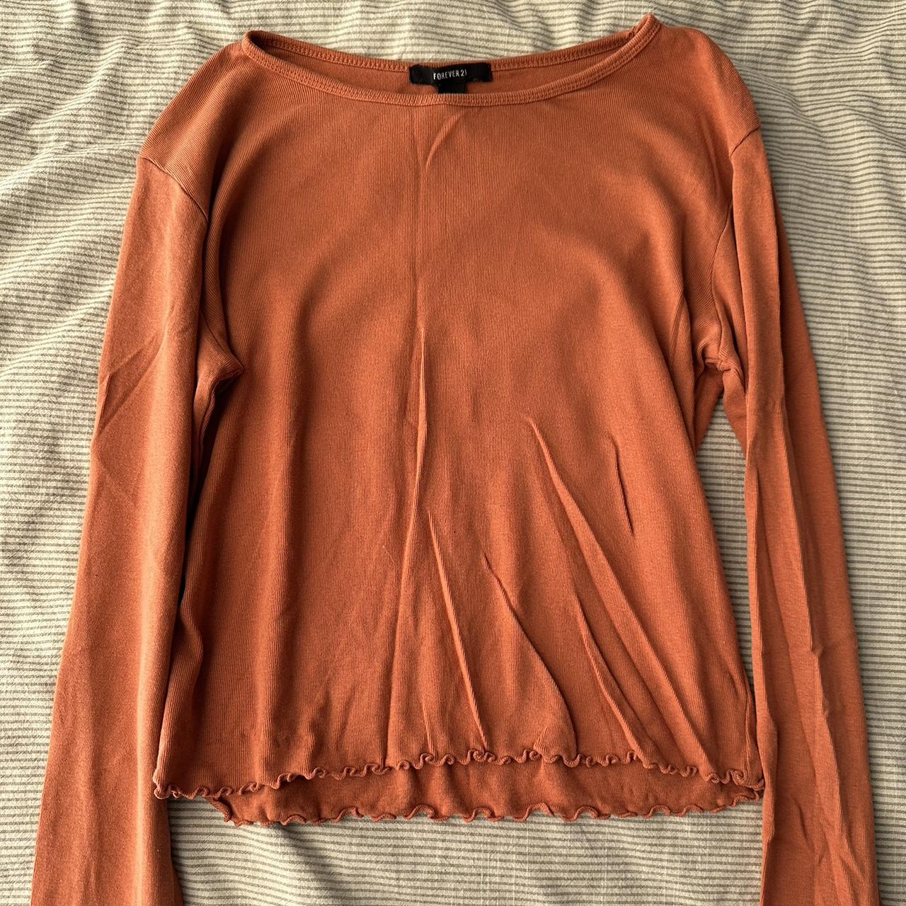 forever 21 orange shirt