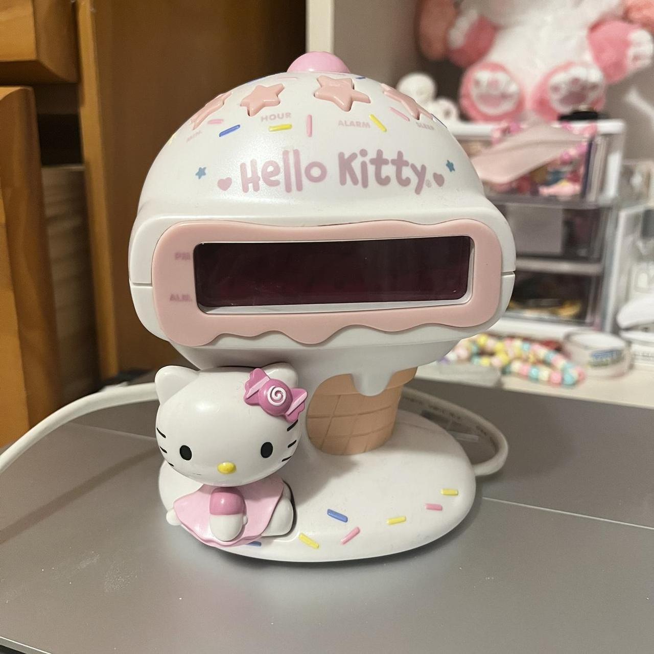 🎀 hello kitty ice cream digital alarm clock (still... - Depop