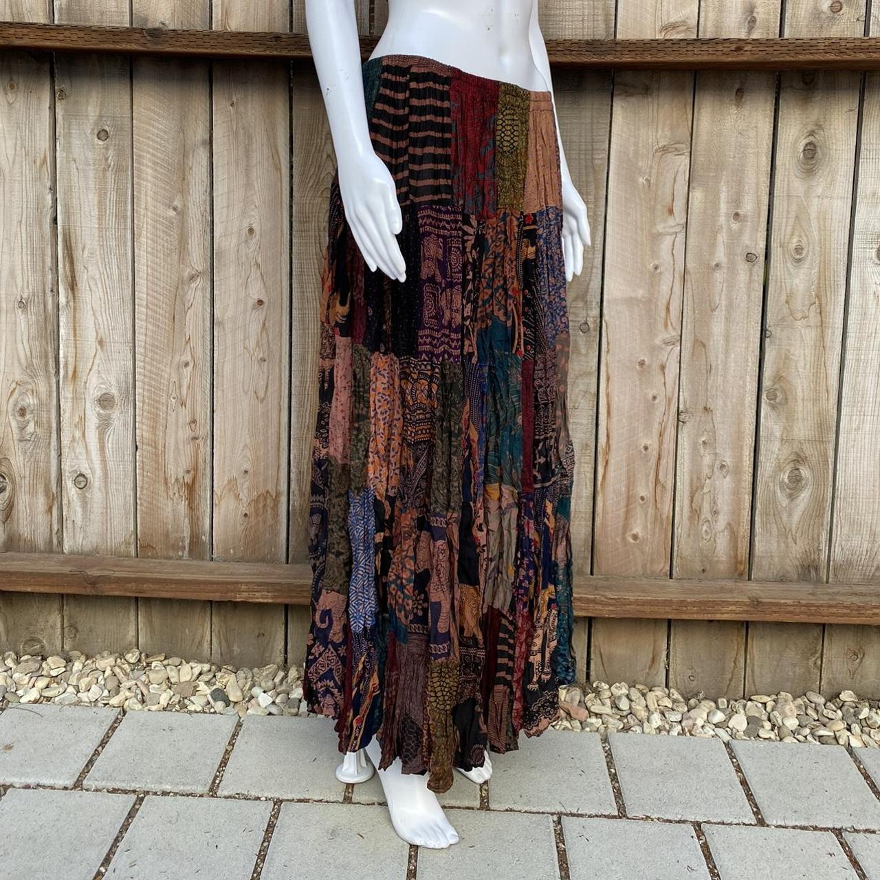 The perfect grunge fairycore skirt with multi-toned... - Depop