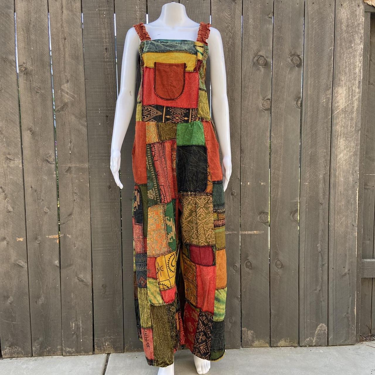 Patchwork overalls store