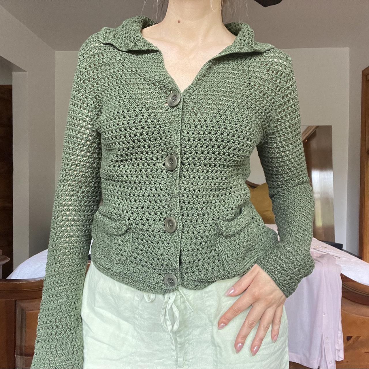 Ann taylor hot sale green cardigan