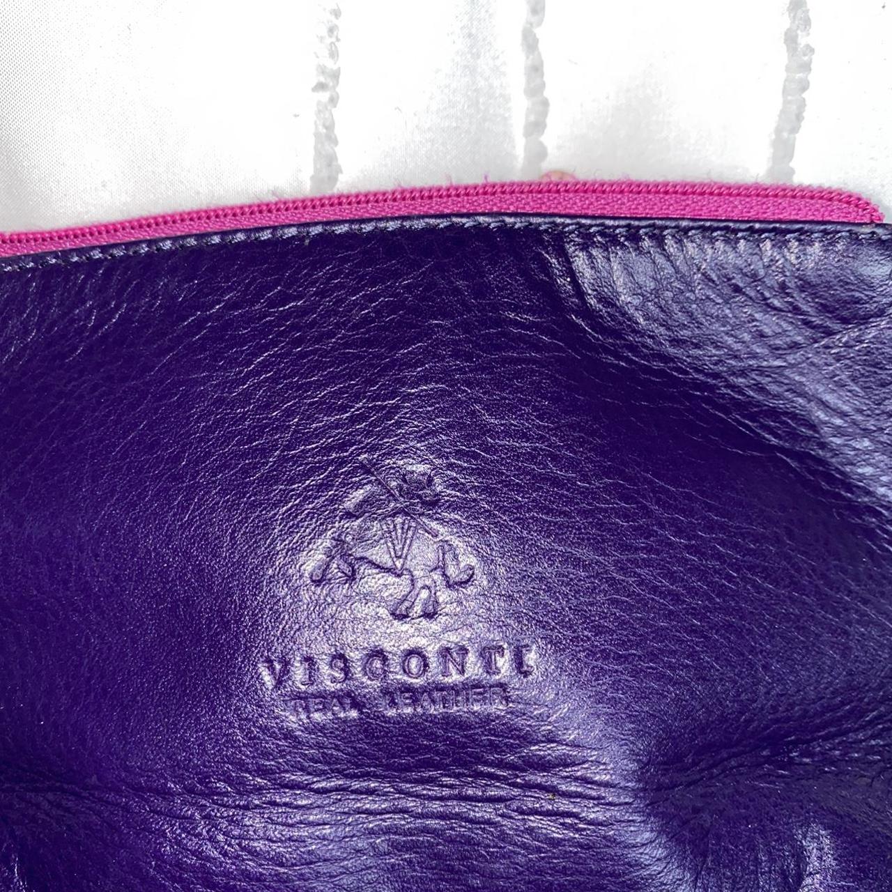 Visconti real leather coin purse/ makeup bag. Feel... - Depop