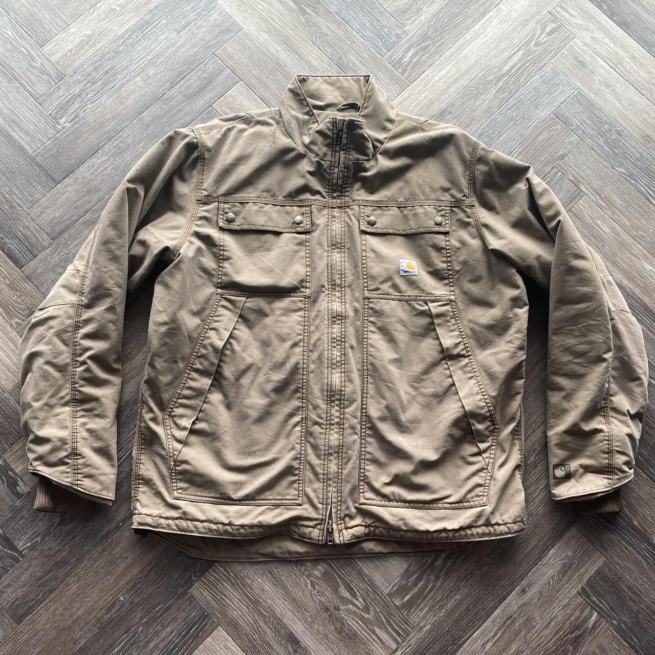 Carhartt Canyon Jefferson Jacket Brown Men's... Depop