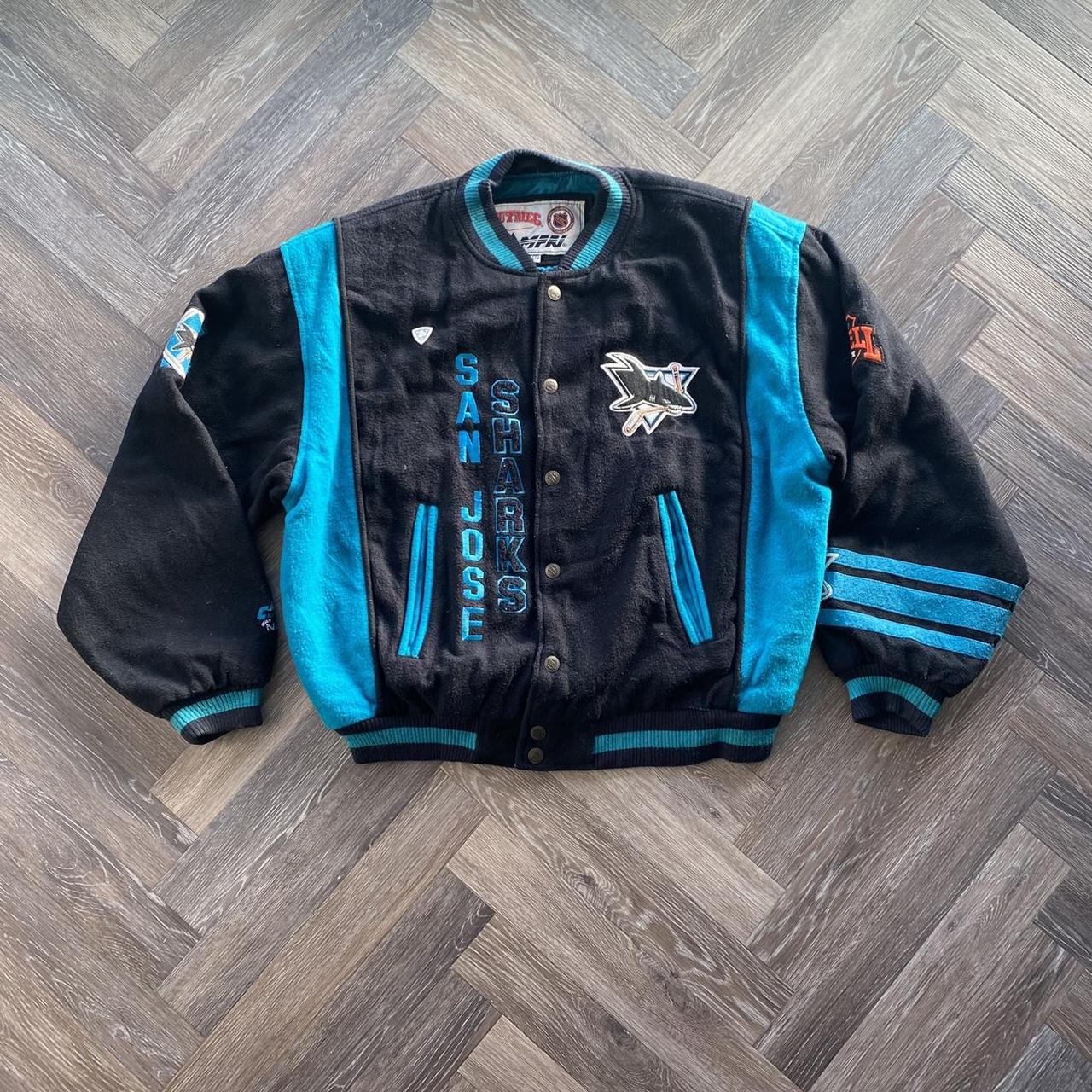 San jose shop sharks varsity jacket