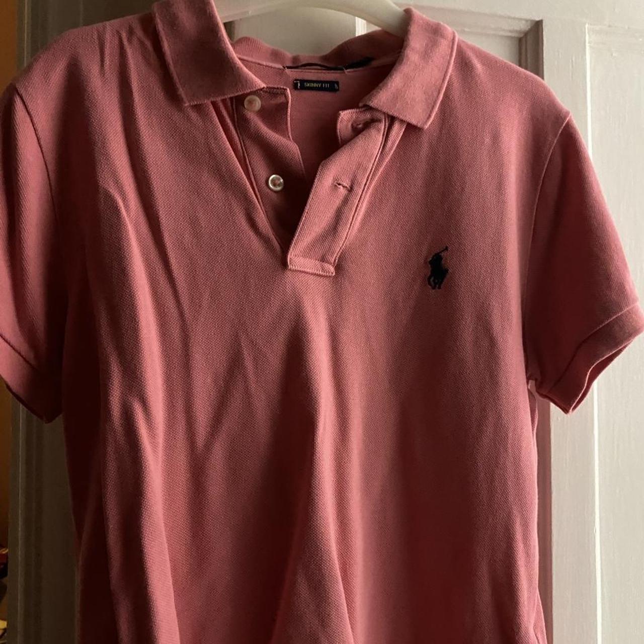 pink Polo Ralph Lauren top Worn a few times in good... - Depop