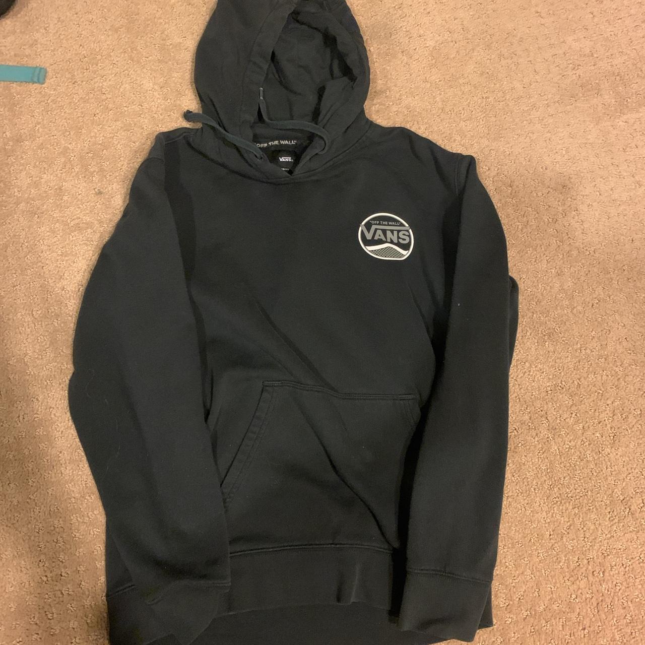 Vans Men's Black Hoodie | Depop