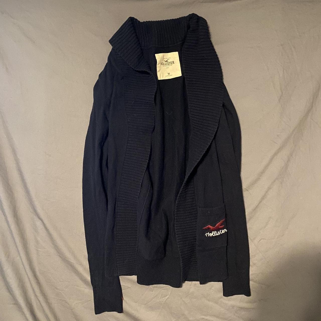 Hollister Co. Women's Black Cardigan Depop