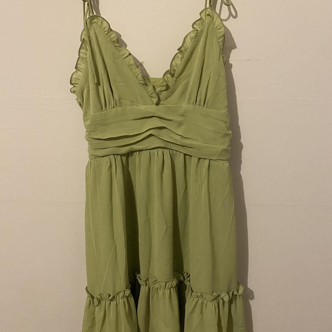 Cider Women's Green Dress Depop