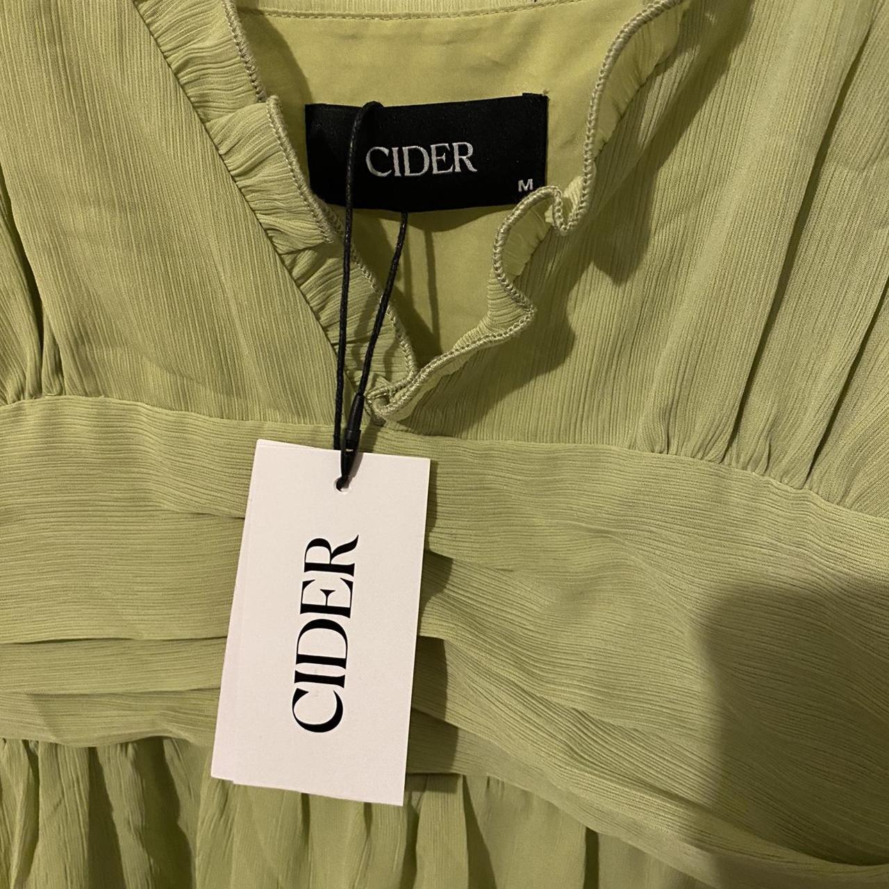 Cider Women's Green Dress Depop