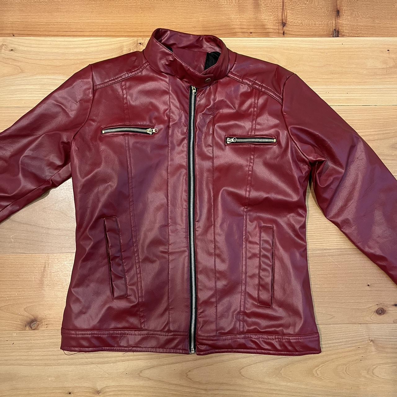 Deep Red Chicos Jacket— Vintage RN 79984 Size - Depop