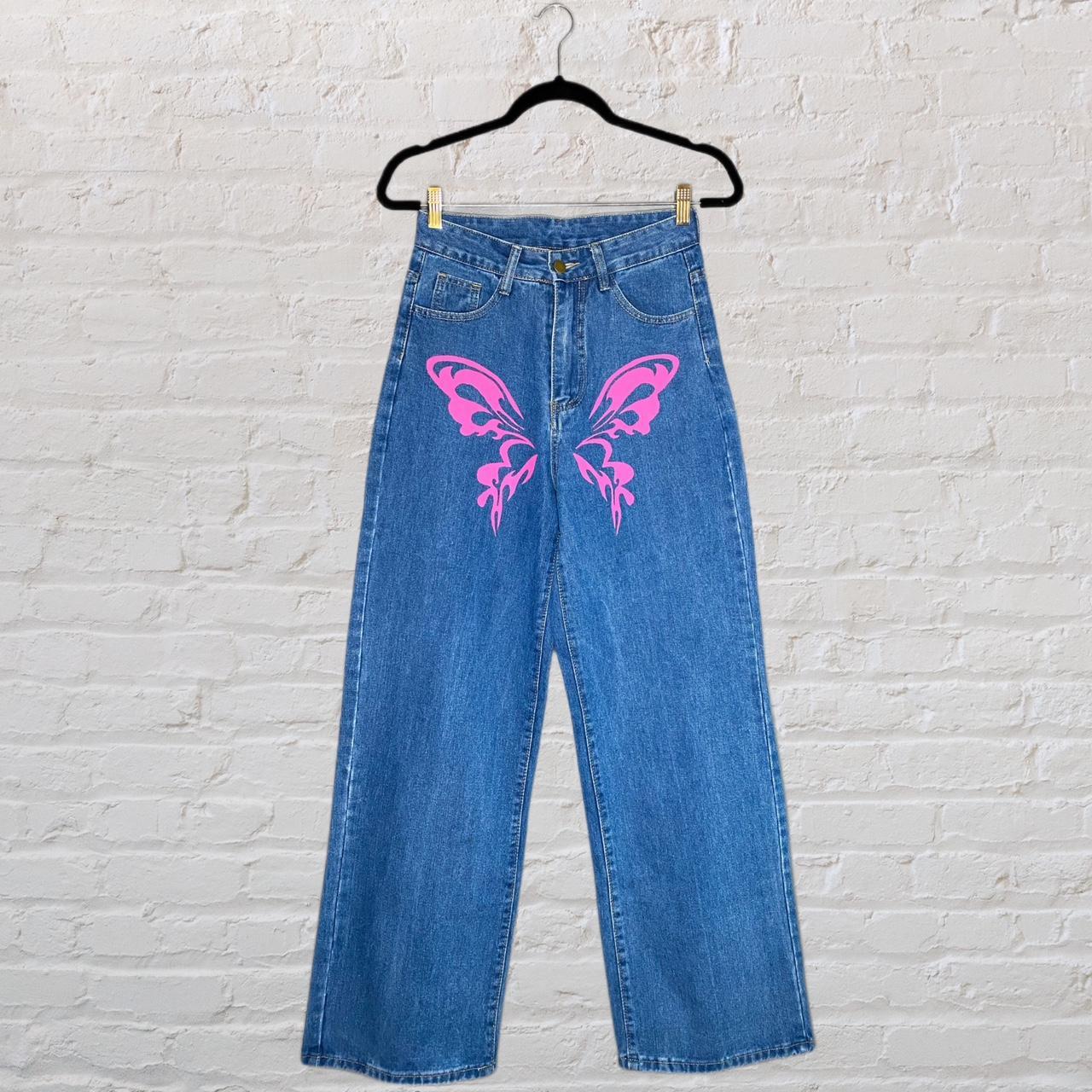 🦋 Maripoza Painted Jeans 🦋, Pair of reworked
