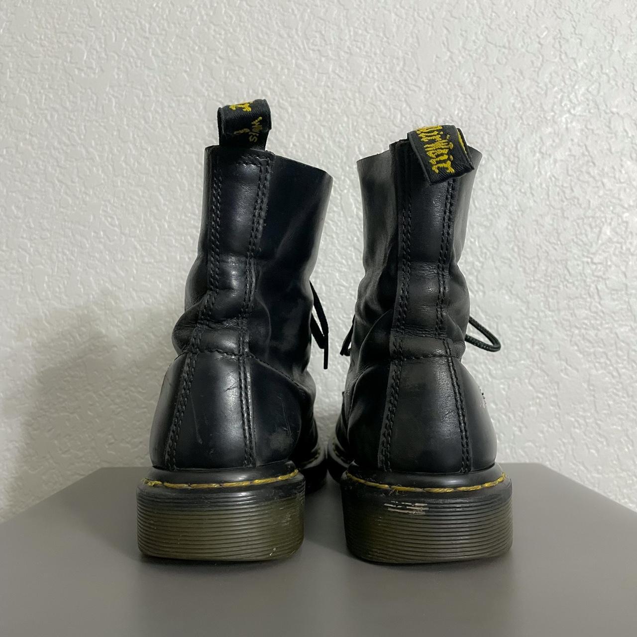 Dr. Martens Men's Black and Yellow Boots (3)