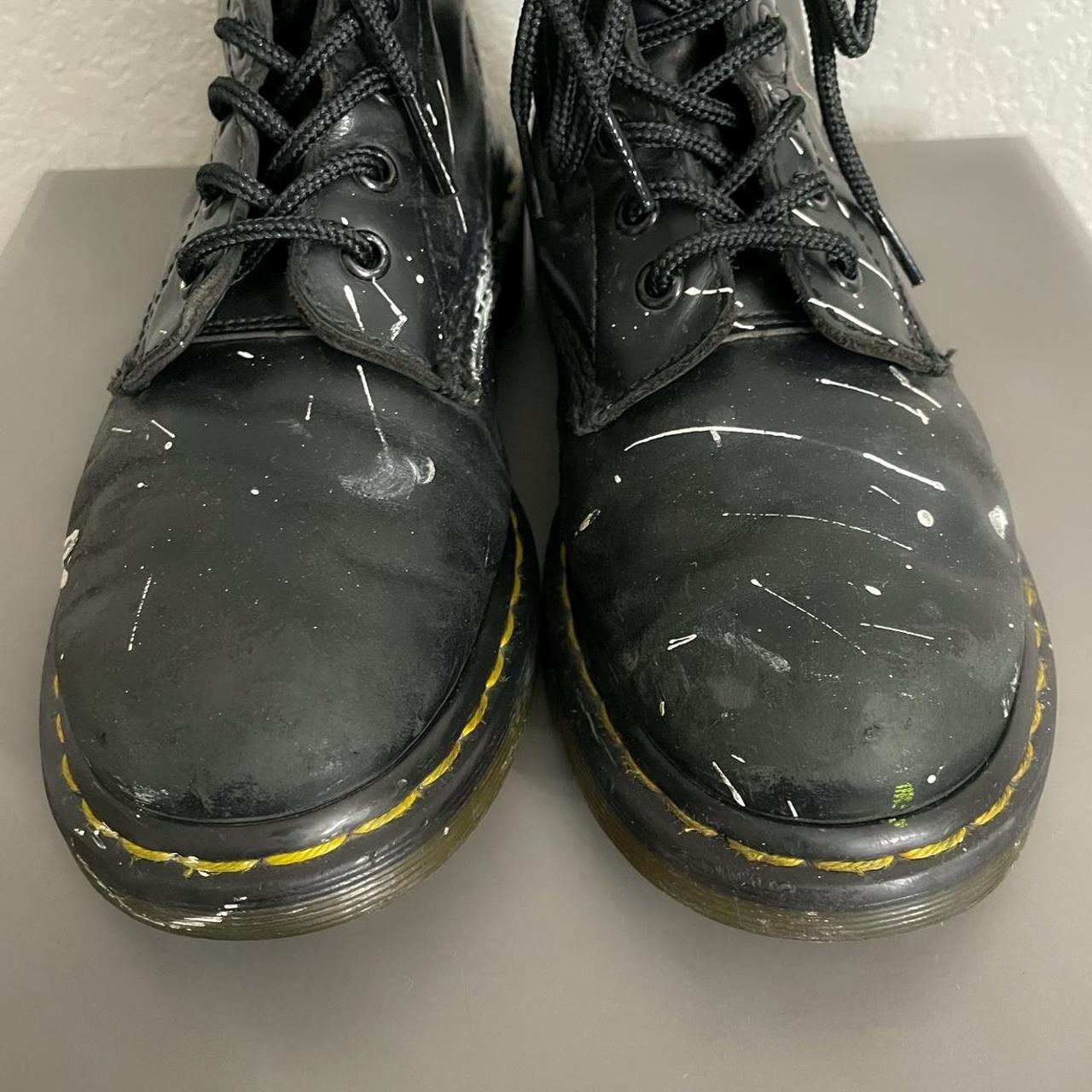 Dr. Martens Men's Black and Yellow Boots (4)