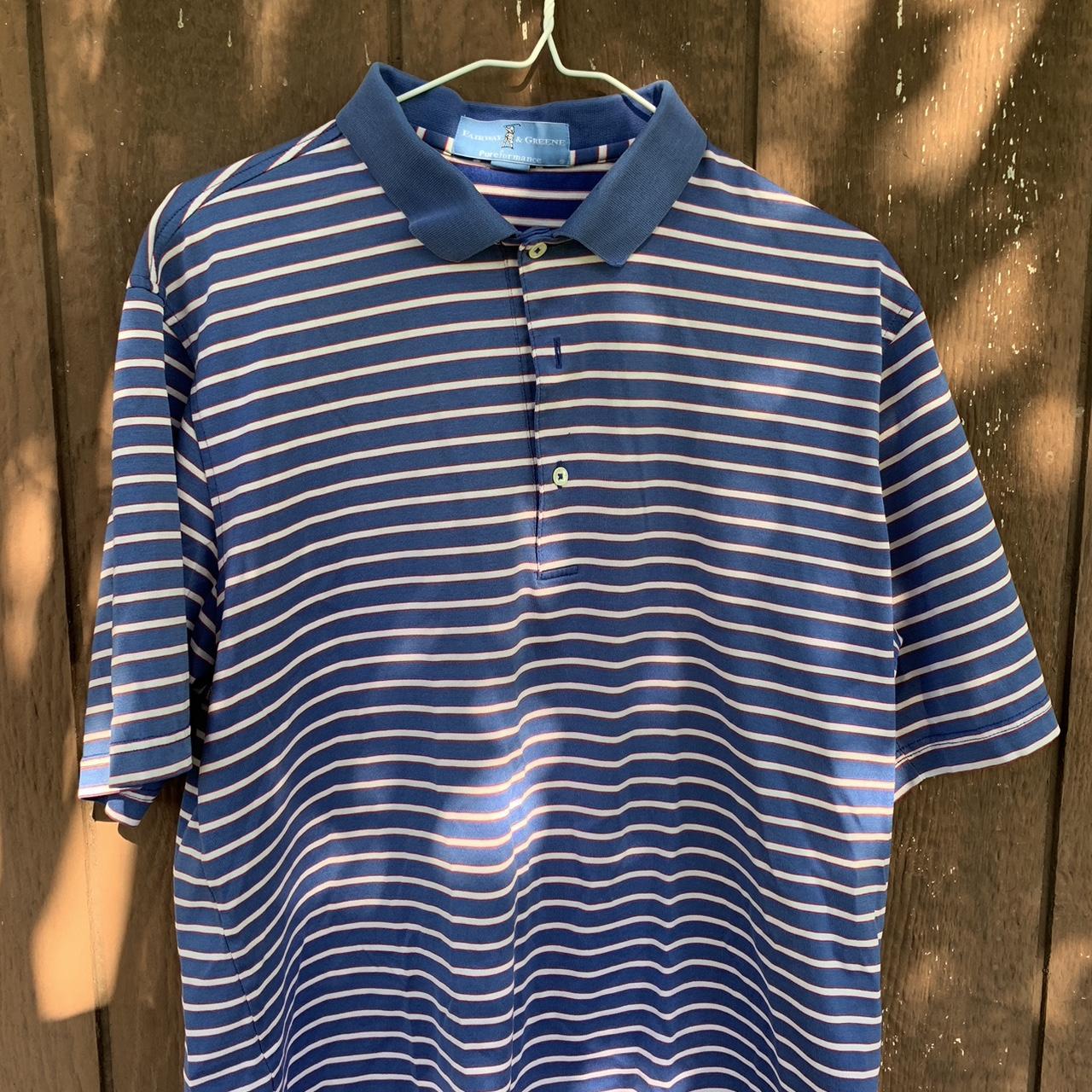 Men's White and Blue Polo-shirts | Depop