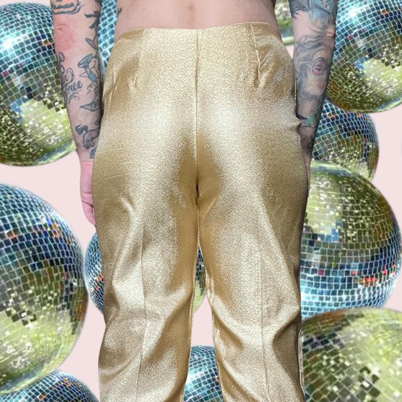 Gold best sale lame pants