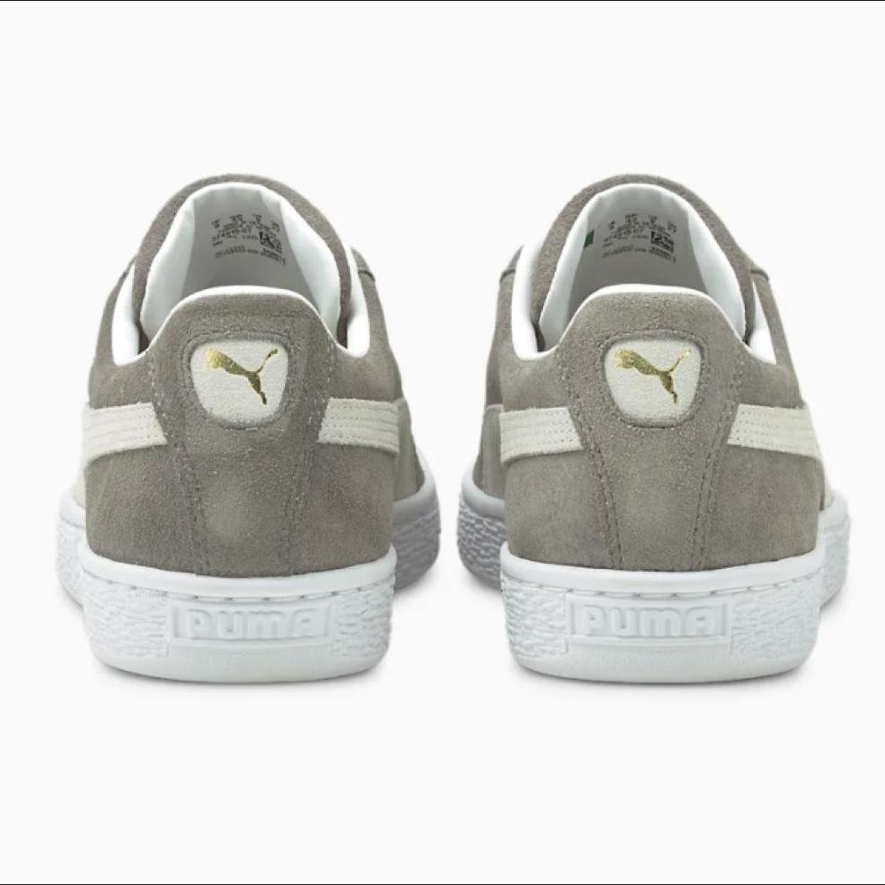 puma grey suede trainers