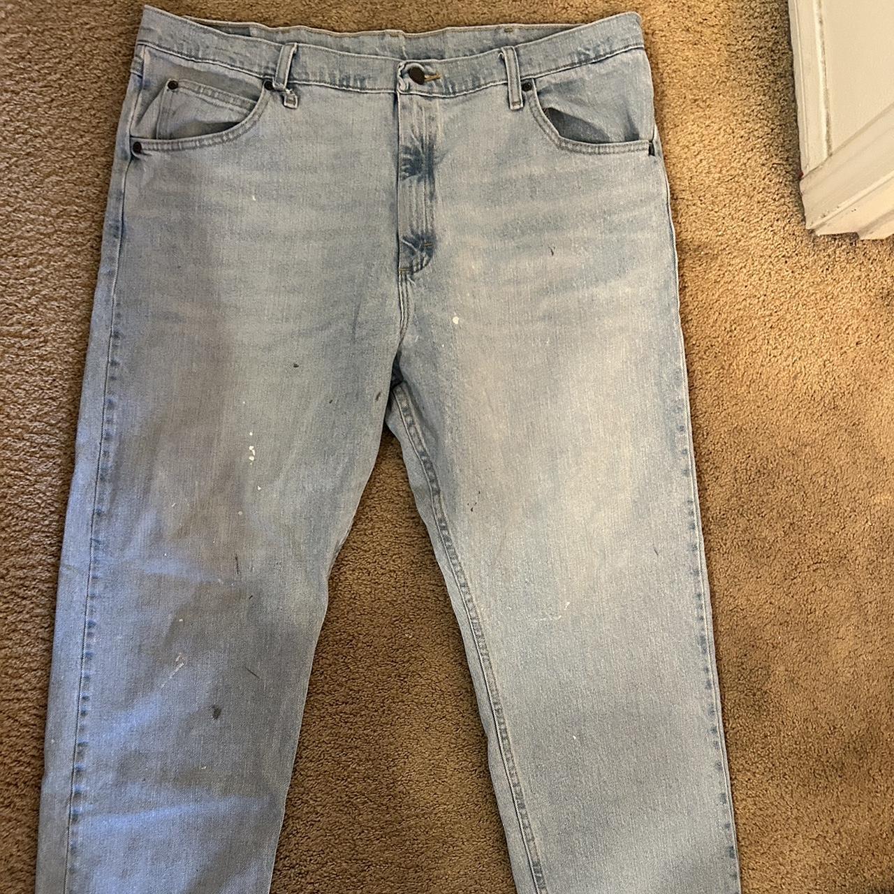 Wrangler Light Wash Jeans Waist:... - Depop