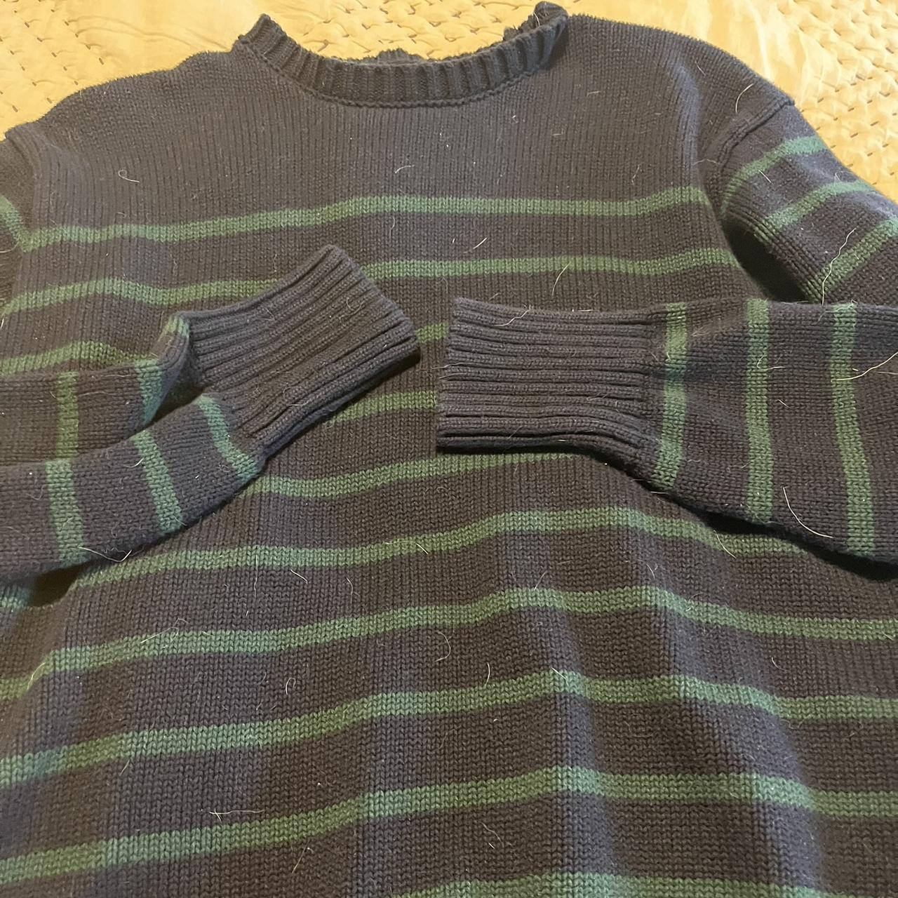 navy and green brandy sweater Depop